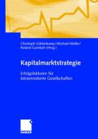 Kapitalmarktstrategie : Erfolgsfaktoren Für Börsennotierte Gesellschaften cover