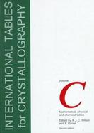 International Tables for Crystallography Volume C cover