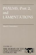 Psalms, Part 2, and Lamentations cover