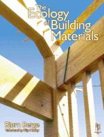 Ecology of Building Materials cover