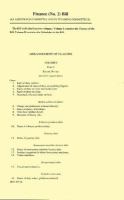 Finance Bills, Amending Only Bill 207-I (volumeBILL 207-I) cover