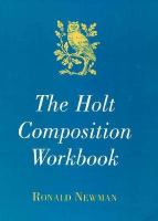 THE HOLT COMPOSITION WORKBOOK, 3/E cover