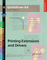Inside Macintosh: Printing Extensions and Drivers cover