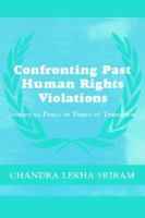 Confronting Past Human Rights Violations (Cass Series on Peacekeeping) cover