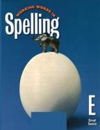 Working Words In Spelling Level E cover