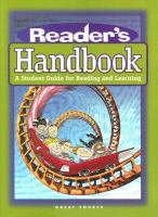 Reader's Handbook A Student Guide For Reading And Learning  3rd Grade cover