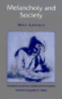 Melancholy and Society cover