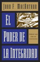 El Ponder De LA Integridad/the Power of Integrity cover