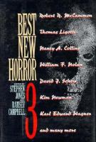 Best New Horror 3 cover