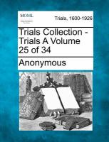Trials Collection - Trials a Volume 25 Of 34 cover