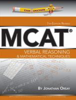 Verbal Reasoning and Mathematical Techniques cover