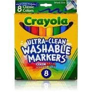 Washable Markers, Broad Point, Classic Colors, 8/Pack cover