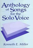 Anthology of Songs for the Solo Voice cover