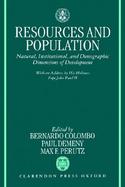 Resources and Population Natural, Institutional, and Demographic Dimensions of Development cover