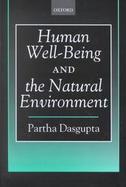 Human Well-Being and the Environment Partha Dasgupta cover