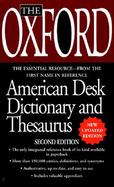 The Oxford American Desk Dictionary and Thesaurus cover