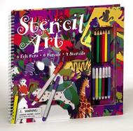 Stencil Art with Pens/Pencils and Stencils cover