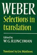 Max Weber Selections in Translation cover