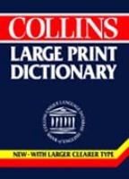 Collins Large Print Dictionary cover