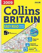 2009 Collins Easy Read Road Atlas Britain (Collins Road Atlas) cover