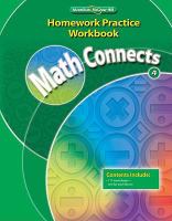 Math Connects, Grade 4, Homework Practice Workbook cover