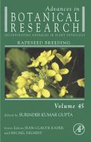 Advances in Botanical Research: Rapeseed Breeding cover