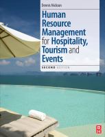 Human Resource Management for the Hospitality and Tourism Industries cover