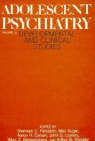 Adolescent Psychiatry Developmental and Clinical Studies (volume12) cover