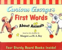 Curious George's First Words About Animals cover