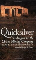 Quicksilver Terlingua and the Chisos Mining Company cover