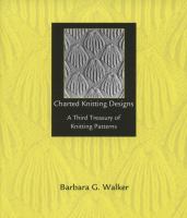 Charted Knitting Designs A Third Treasury of Knitting Patterns cover