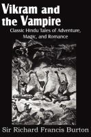 Vikram and the Vampire; Classic Hindu Tales of Adventure, Magic, and Romance cover