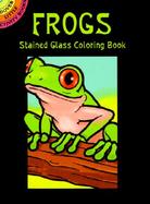 Frogs Stained Glass Coloring Book cover