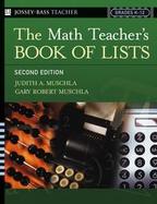 The Math Teacher's Book Of Lists cover
