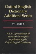 Oxford English Dictionary Additions Series (volume2) cover
