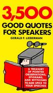 3,500 Good Quotes for Speakers cover