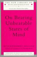 On Bearing Unbearable States of Mind cover
