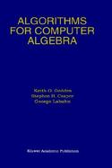 Algorithms for Computer Algebra cover