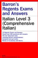 Barron's Regents Exams and Answers Italian, Level Three cover