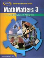 Glencoe Mathmatters Cs 3, An Integrated Program cover