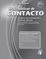 IMPACT Mathematics, Course 1, Spanish Investigation Notebook and Reflection Journal cover