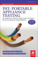 PAT: Portable Appliance Testing : In-Service Inspection and Testing of Electrical Equipment cover