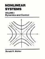 Nonlinear Systems Dynamics and Control (volume1) cover