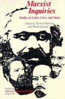 Marxist Inquiries Studies of Labor, Class, and States cover