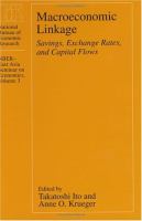 Macroeconomic Linkage Savings, Exchange Rates, and Capital Flows cover