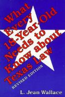 What Every 18-Year-Old Needs to Know about Texas Law cover
