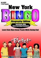 New York Bingo Biography Edition cover