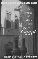 A Poetics of Political Economy in Egypt cover