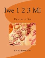 Iwe 1 2 3 Mi : Kun ki o Ko cover