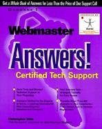 Webmaster Answers!: Certified Tech Support cover
